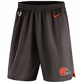 Men's Cleveland Browns Nike Brown Knit Performance Shorts,baseball caps,new era cap wholesale,wholesale hats